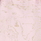 فستان بناتي بطبعة خريطة جغرافية باللونين الوردي والذهبي, 1, hi-res